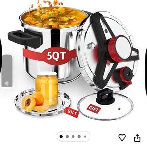 Stainless Steel Pressure Cooker ( 6.2qt ) BRAND NEW IN BOX